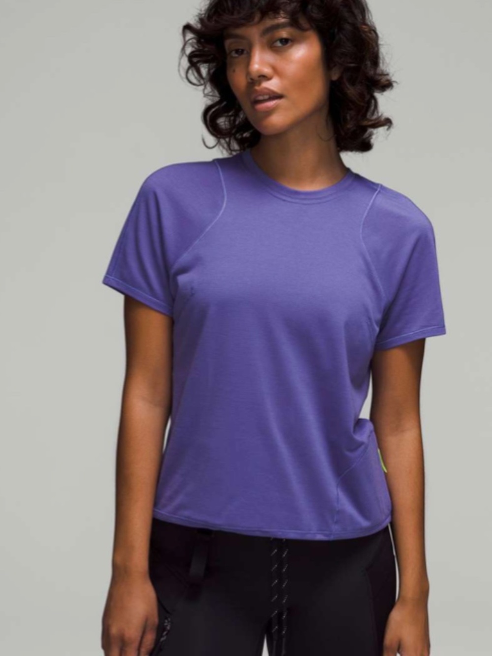 Lululemon Lightweight Cinched Hem Hiking T-Shirt Charged Indigo Size 10